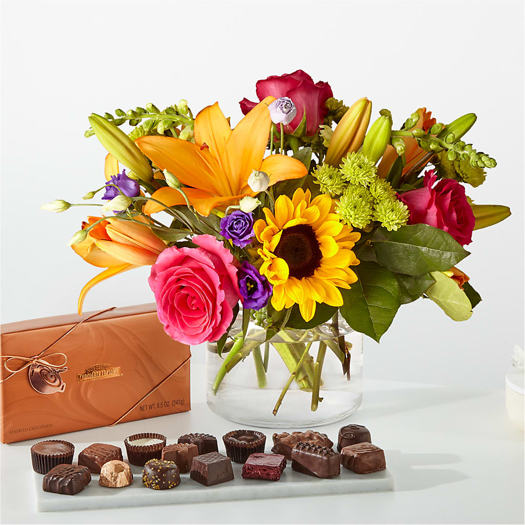 Best Day Bouquet and Chocolate Bundle – Knaup Floral Inc, Cape Girardeau MO