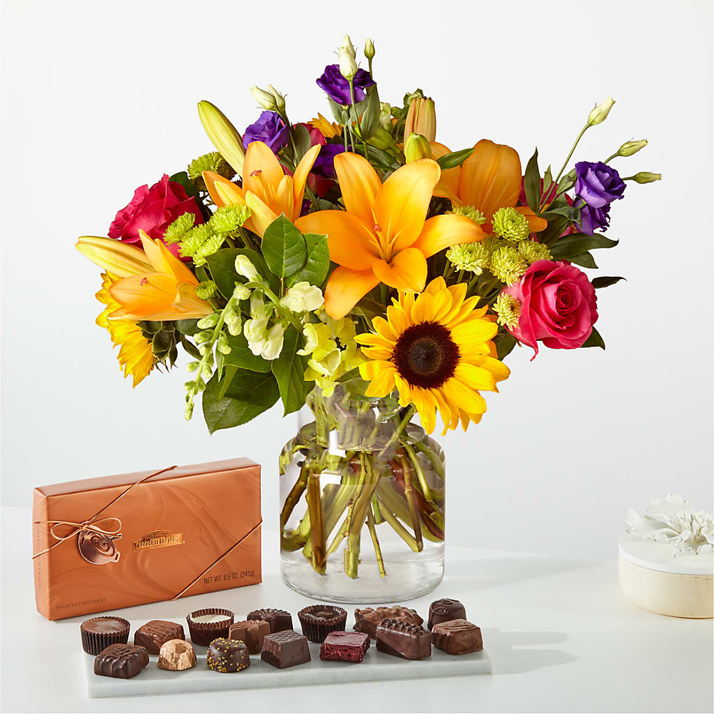 Best Day Bouquet and Chocolate Bundle – Knaup Floral Inc, Cape Girardeau MO