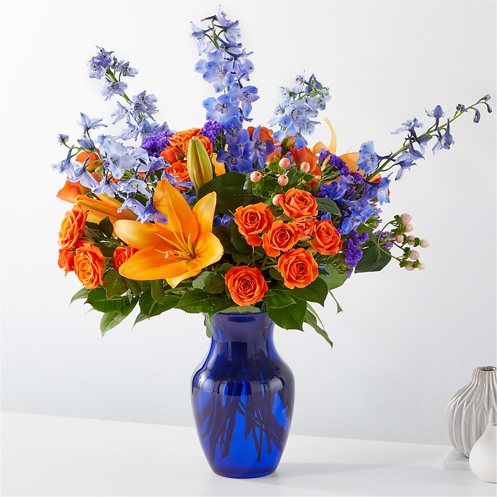 Radiant Citrus Bouquet – Knaup Floral Inc, Cape Girardeau MO