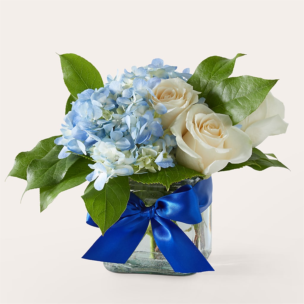 Sky Blue Delight Bouquet – Knaup Floral Inc, Cape Girardeau MO