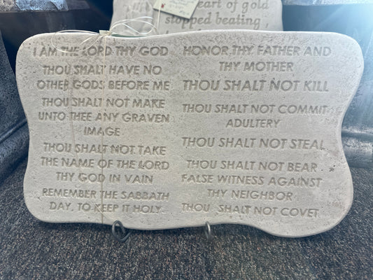 Ten Commandments Stepping Stone