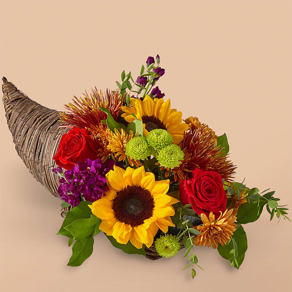 Friendsgiving Cornucopia – Knaup Floral Inc, Cape Girardeau MO