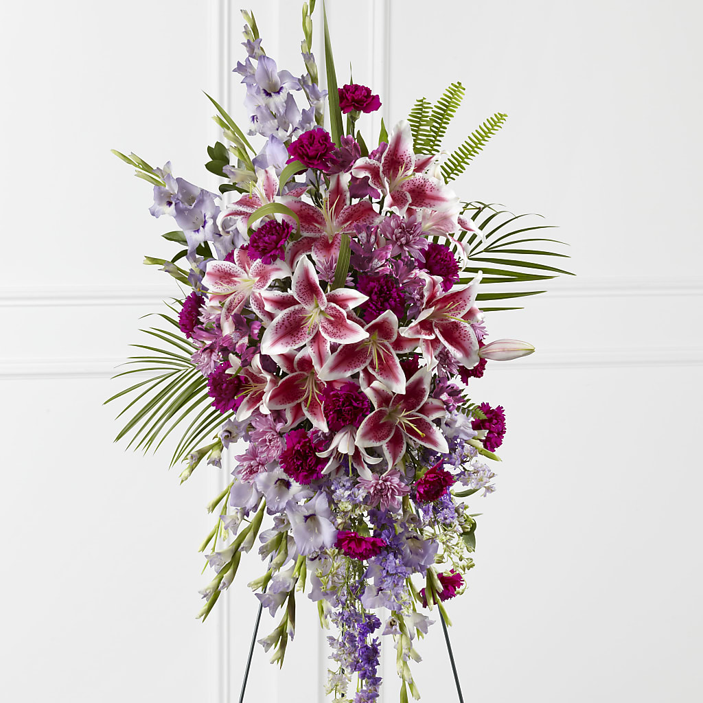 Tender Touch Standing Spray – Knaup Floral Inc, Cape Girardeau MO