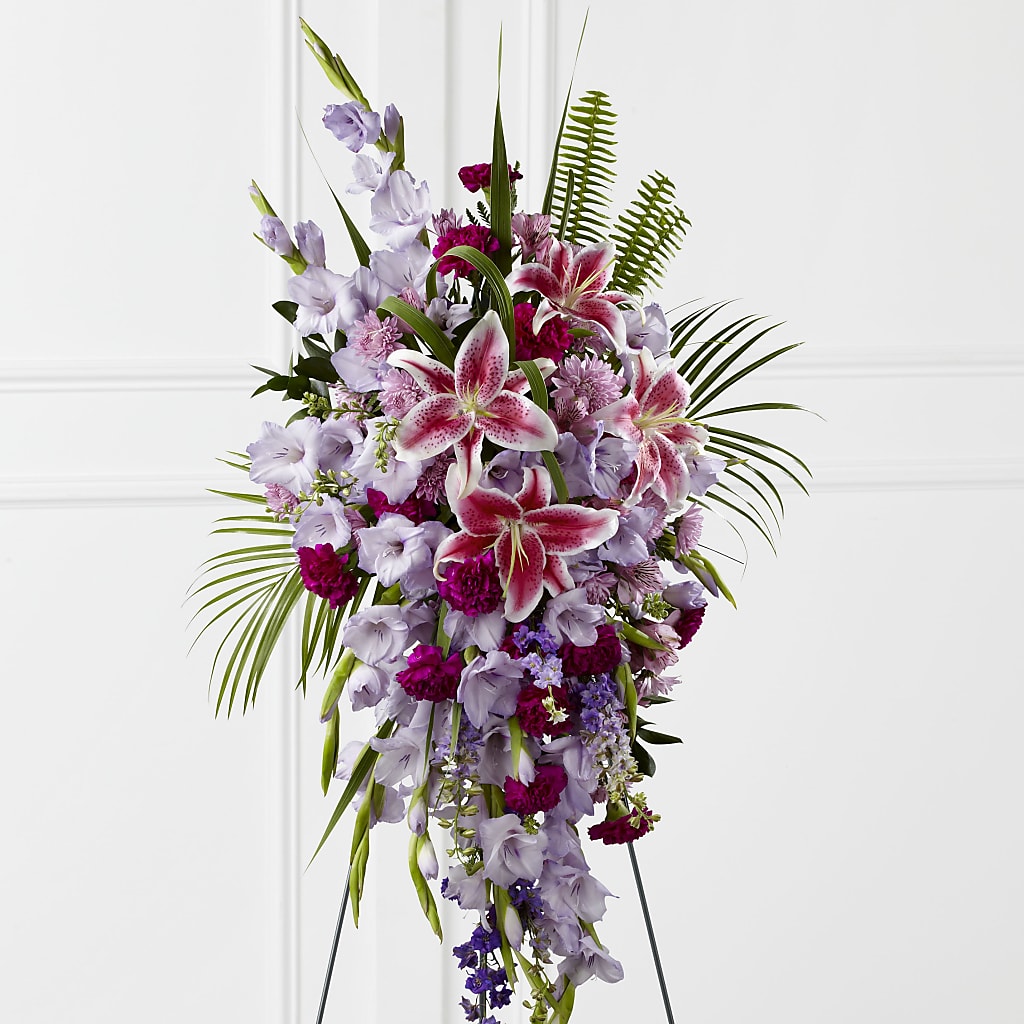 Tender Touch Standing Spray – Knaup Floral Inc, Cape Girardeau MO