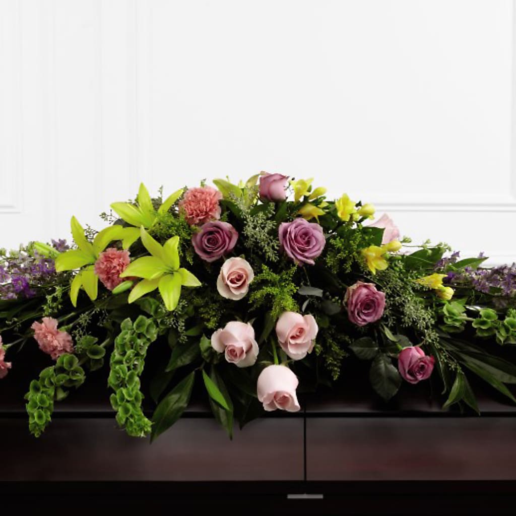 Forever Beloved Casket Spray – Knaup Floral Inc, Cape Girardeau MO