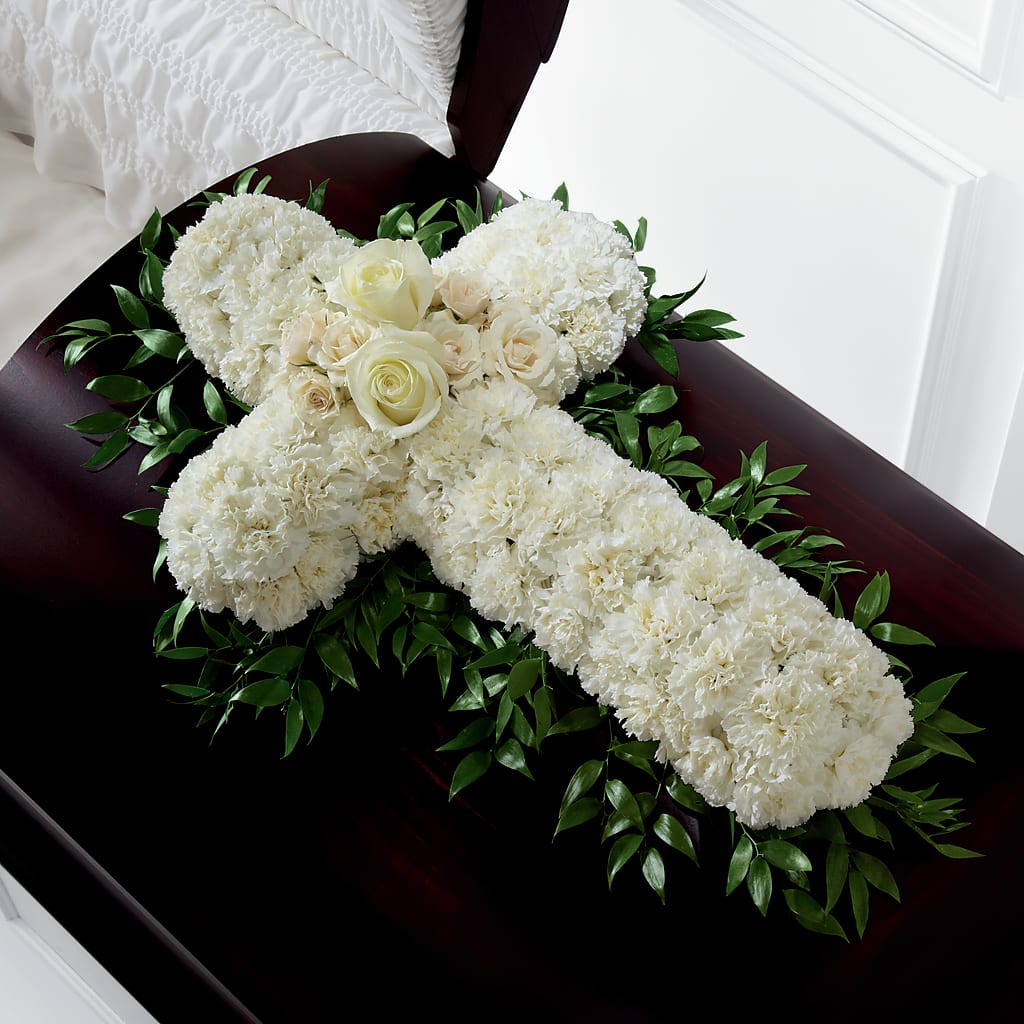 Peaceful Memories Casket Spray (Standard) – Knaup Floral Inc, Cape Girardeau MO