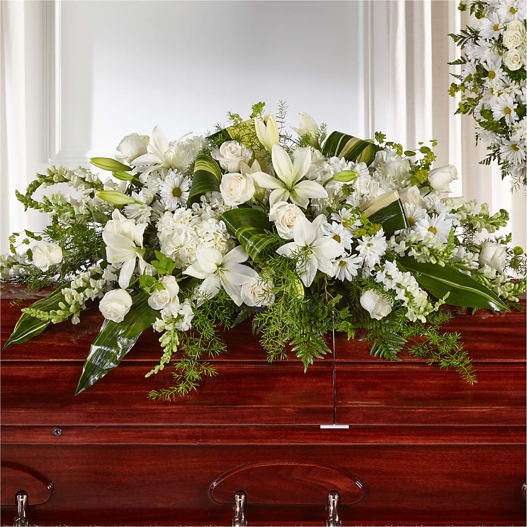 Abundance Casket Spray – Knaup Floral Inc, Cape Girardeau MO