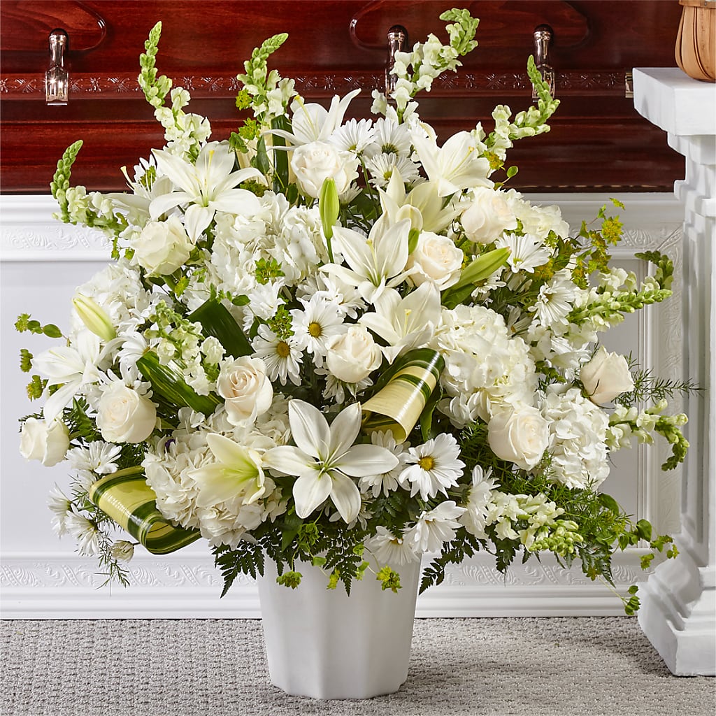 Thoughts of Tranquility Floor Basket – Knaup Floral Inc, Cape Girardeau MO