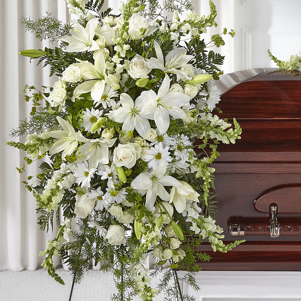 Loving Thoughts Standing Spray – Knaup Floral Inc, Cape Girardeau MO