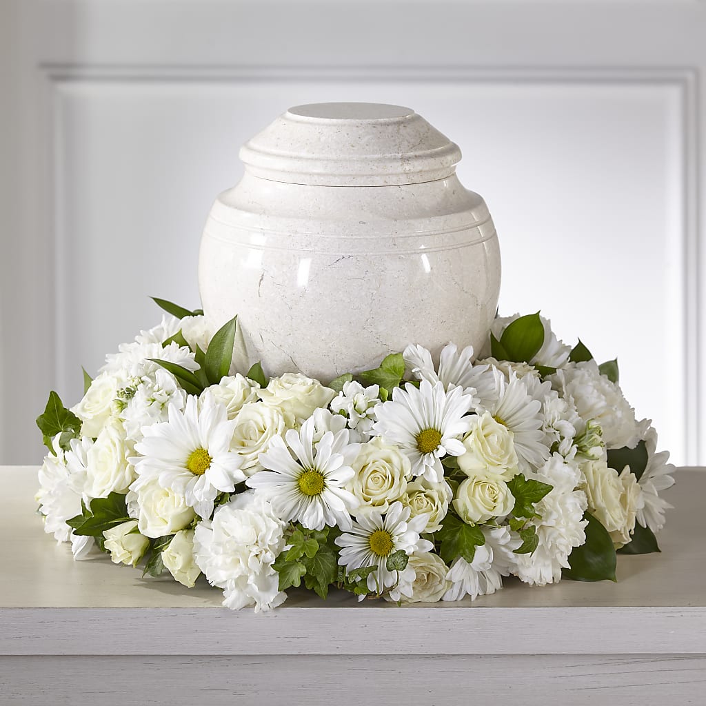 Ivory Gardens Cremation Adornment – Knaup Floral Inc, Cape Girardeau MO