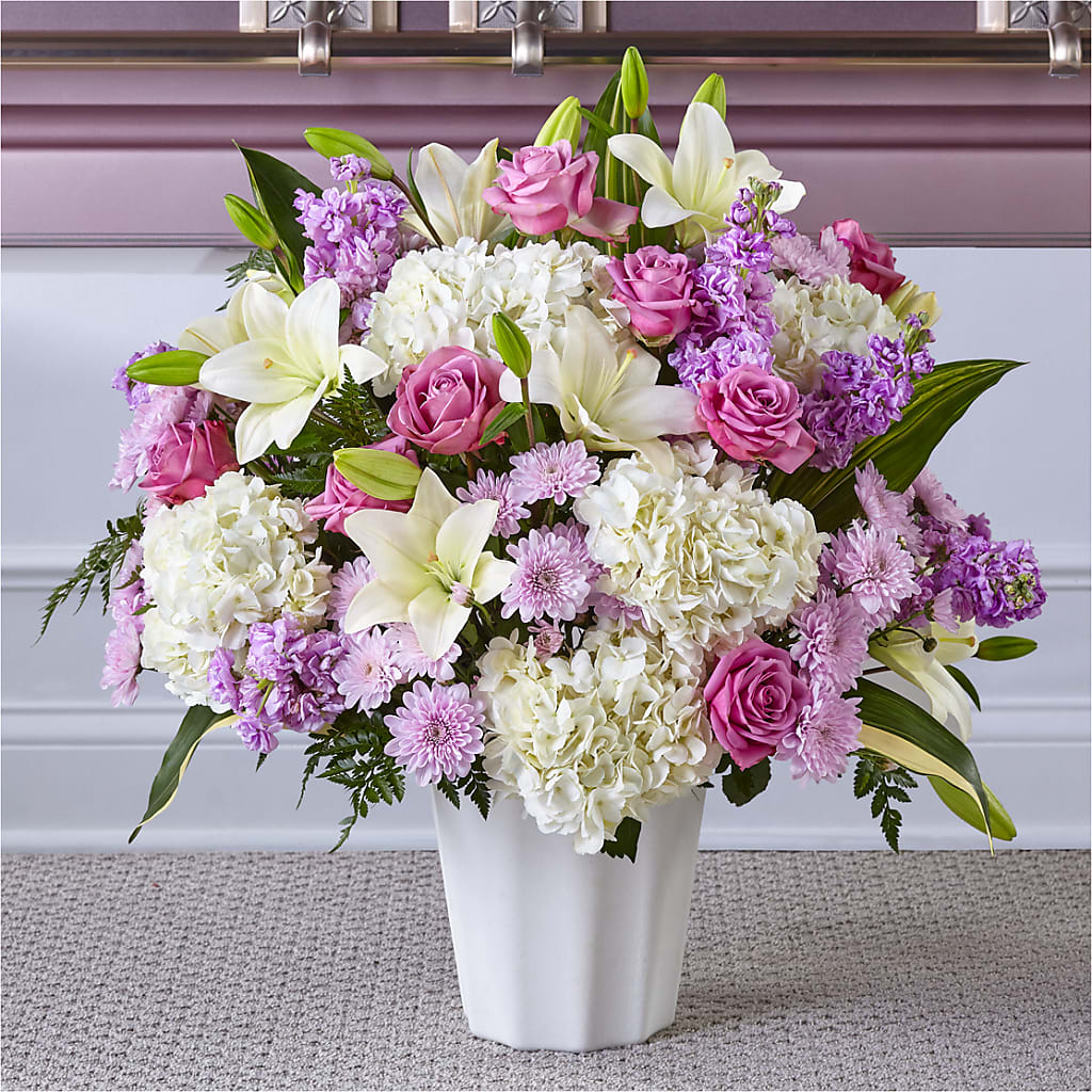 Heaven Sent Floor Basket – Knaup Floral Inc, Cape Girardeau MO