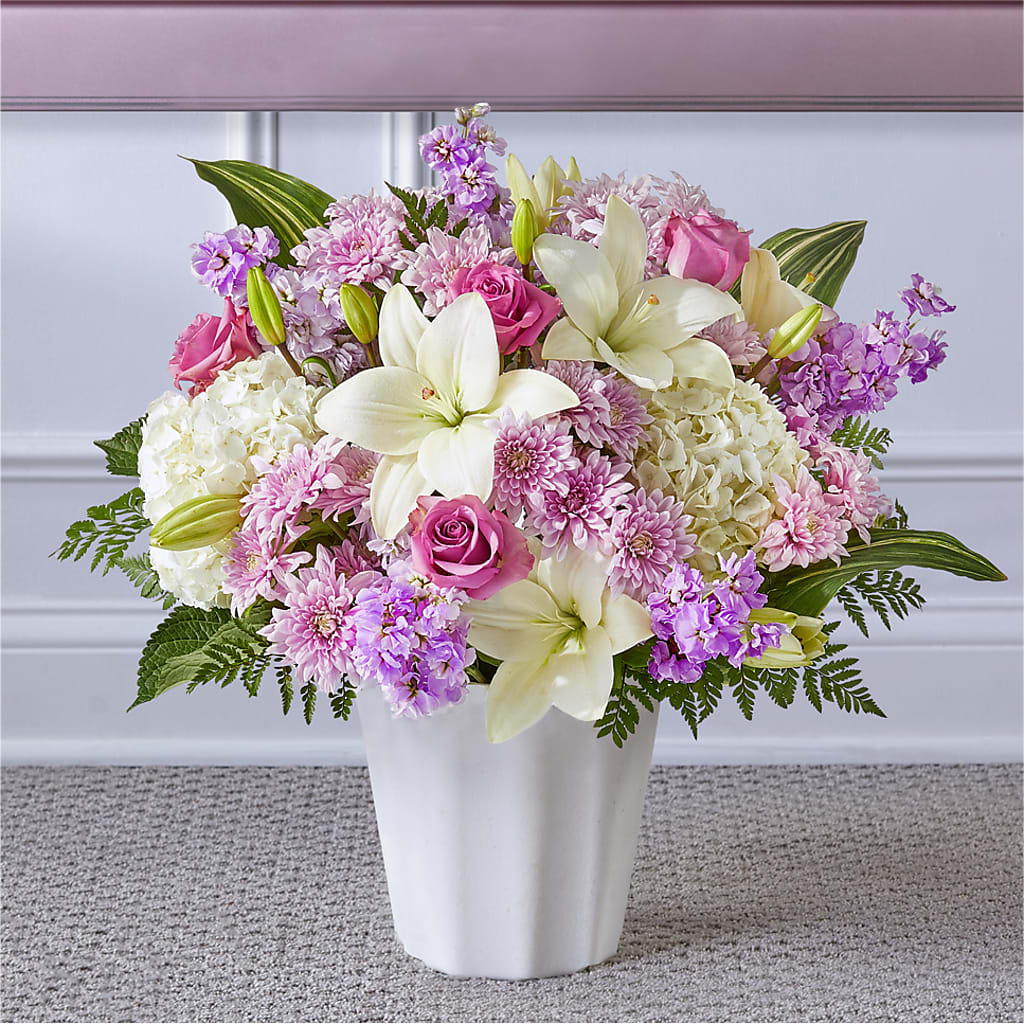 Heaven Sent Floor Basket – Knaup Floral Inc, Cape Girardeau MO