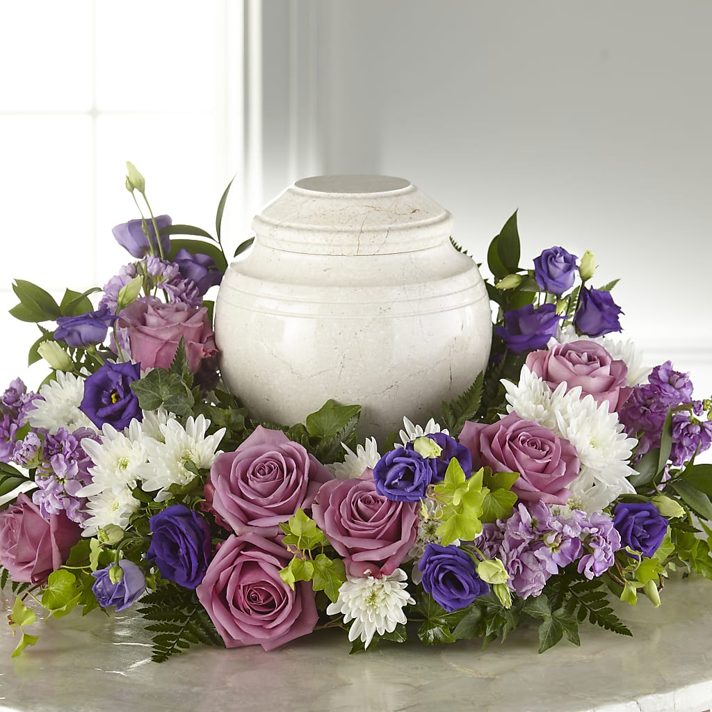 Blooming Sympathy Cremation Adornment – Knaup Floral Inc, Cape Girardeau MO