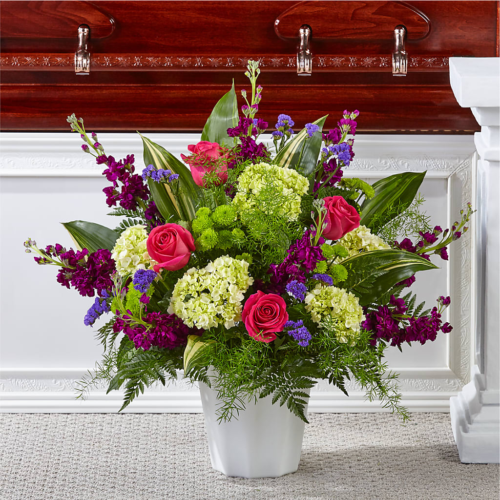 Beautiful Horizons Floor Basket – Knaup Floral Inc, Cape Girardeau MO