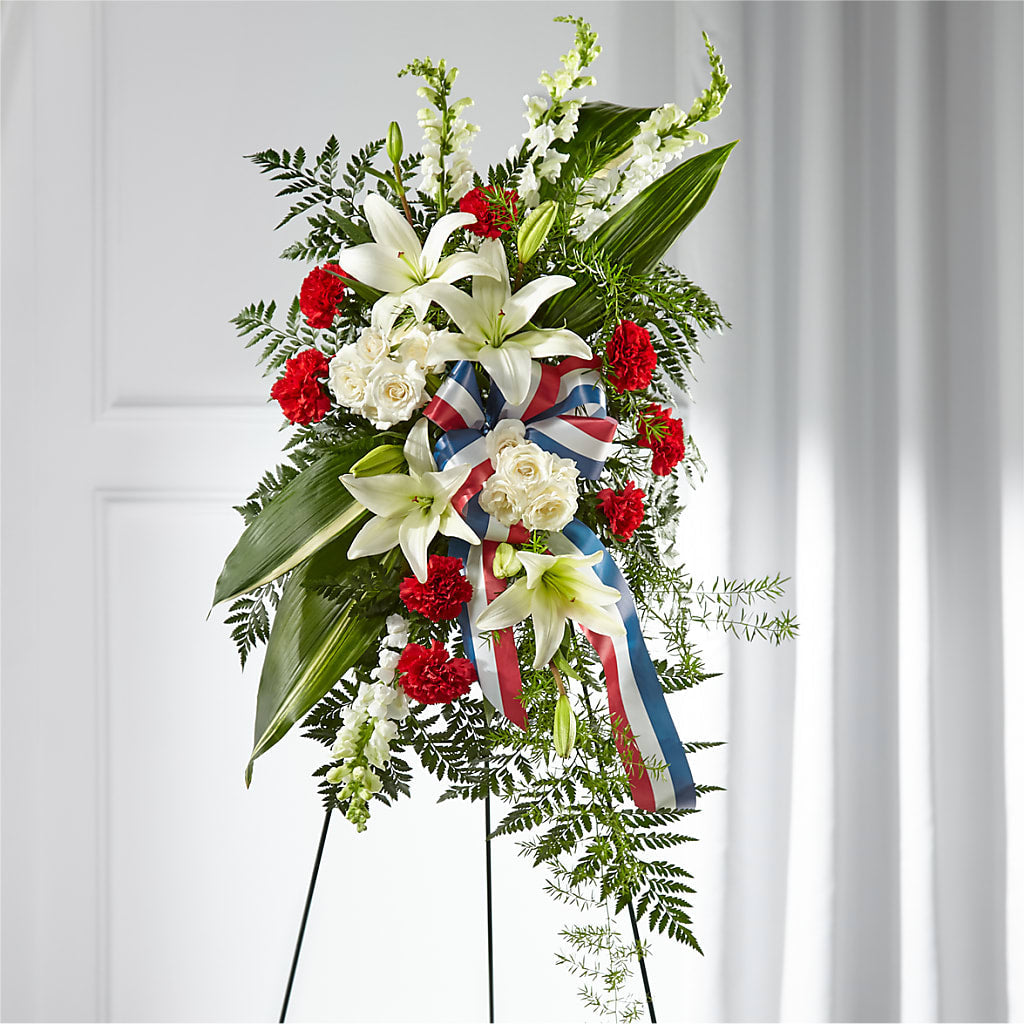 Stars of Life Standing Spray – Knaup Floral Inc, Cape Girardeau MO