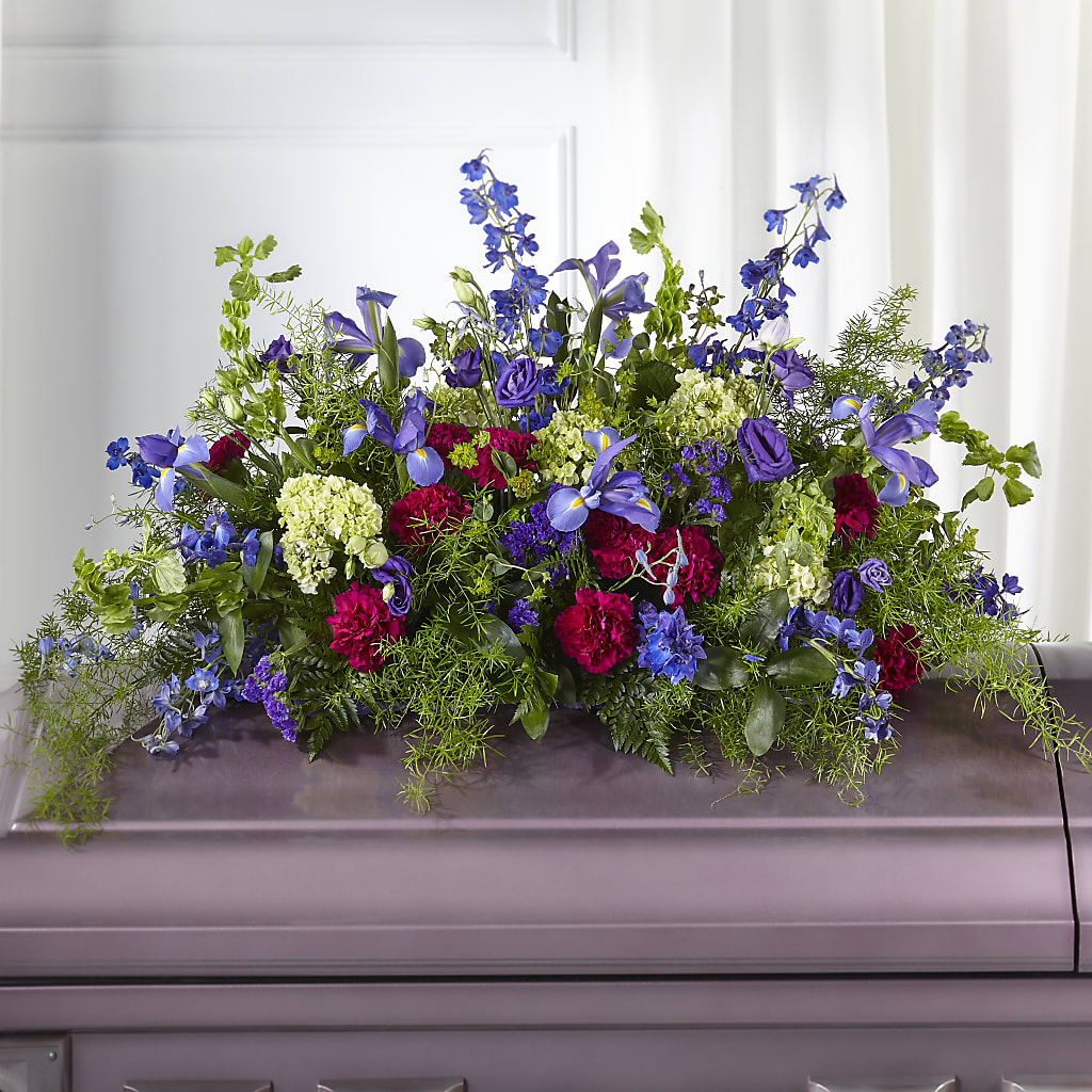 Always Treasured Casket Spray – Knaup Floral Inc, Cape Girardeau MO
