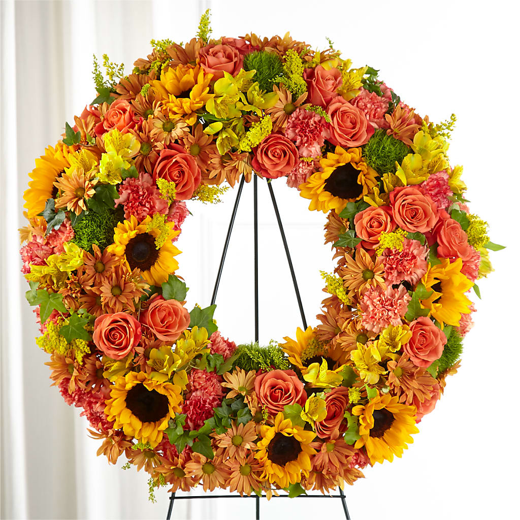 Autumnal Memories Wreath (Standard) – Knaup Floral Inc, Cape Girardeau MO