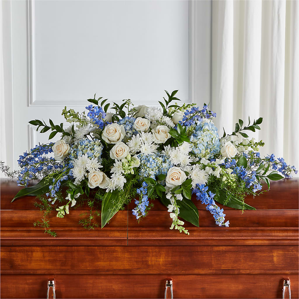 Timeless Essence Casket Spray – Knaup Floral Inc, Cape Girardeau MO