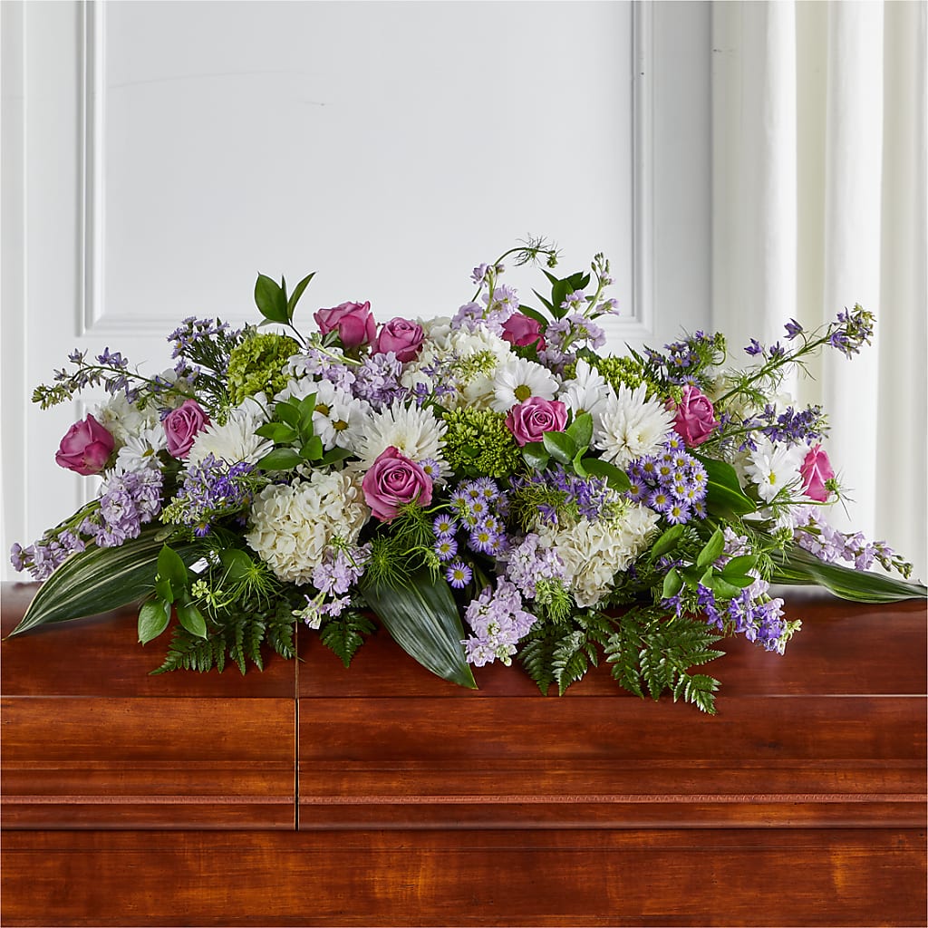 Meadows of Serenity Casket Spray – Knaup Floral Inc, Cape Girardeau MO