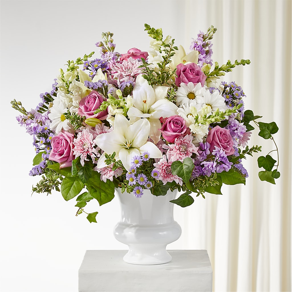 Remarkable Life Urn Arrangement – Knaup Floral Inc, Cape Girardeau MO