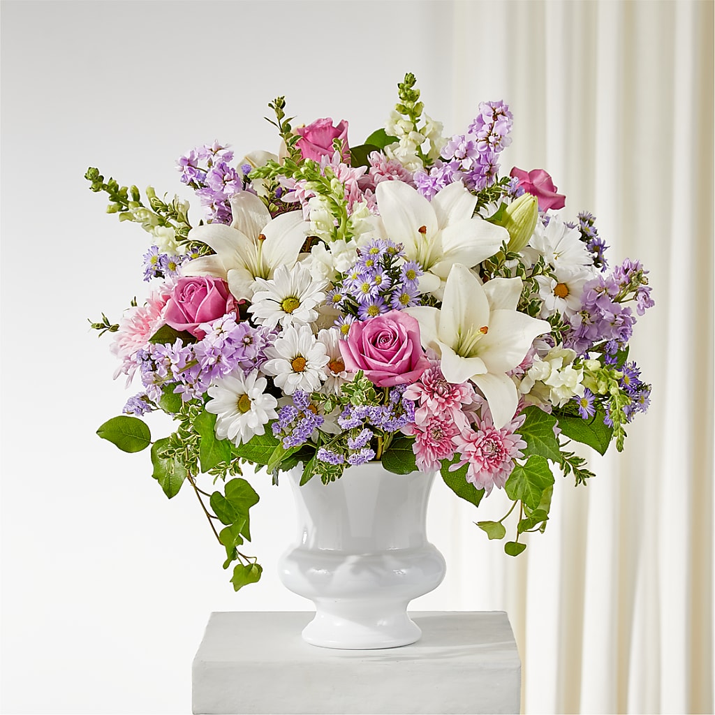 Remarkable Life Urn Arrangement – Knaup Floral Inc, Cape Girardeau MO