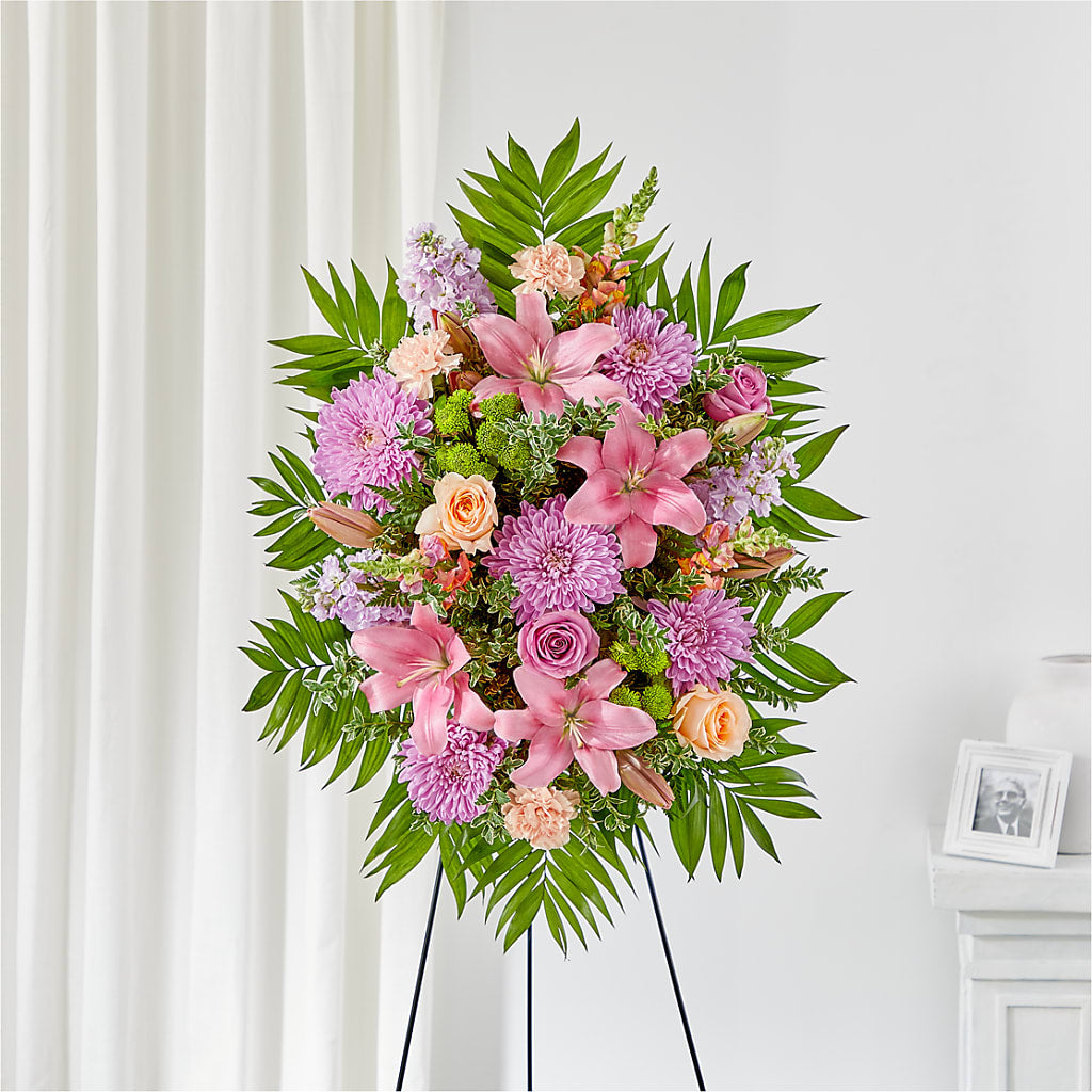 Love & Light Standing Spray – Knaup Floral Inc, Cape Girardeau MO