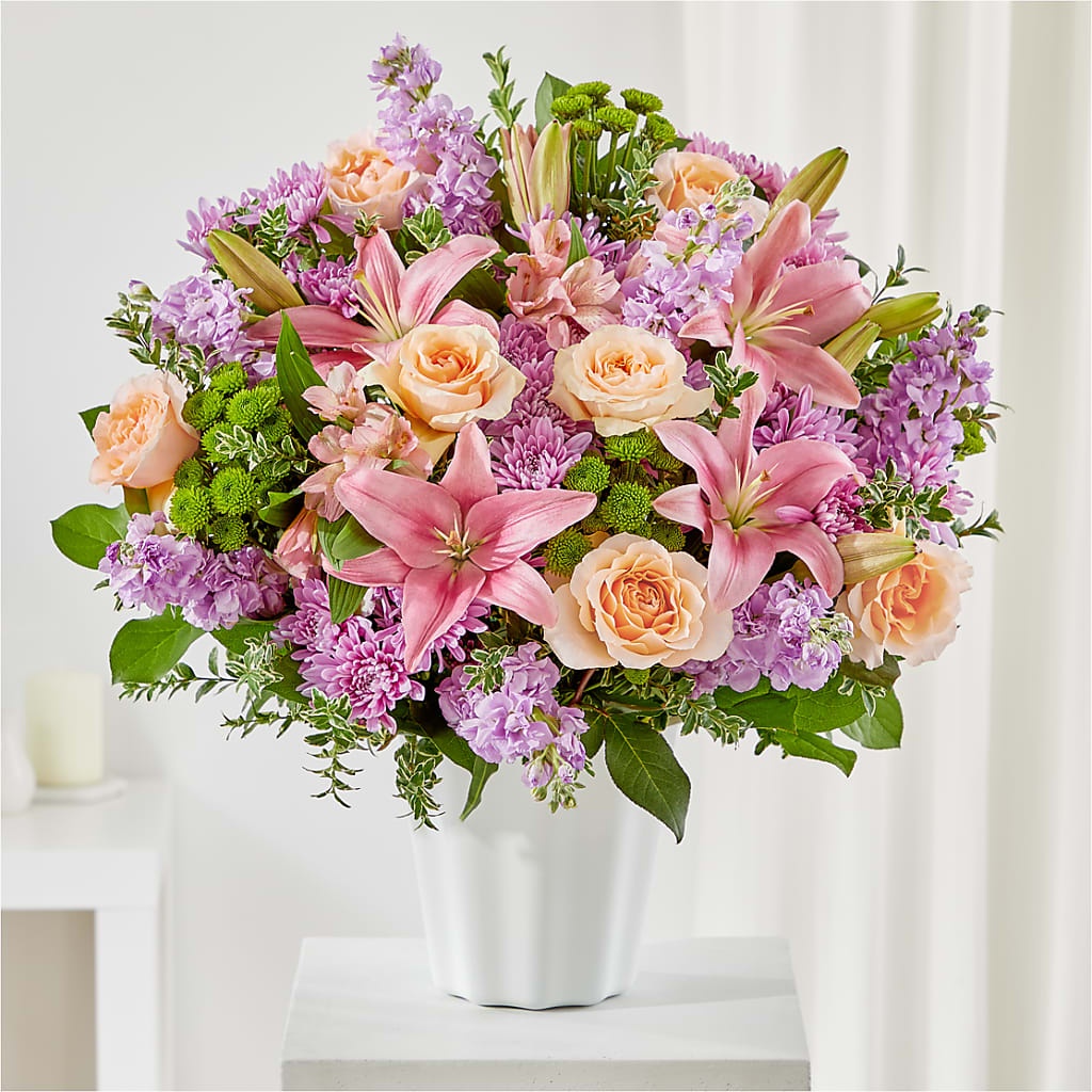 Supportive Embrace Tabletop Basket – Knaup Floral Inc, Cape Girardeau MO