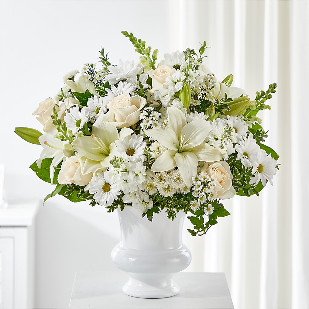 Uplifting Urn Arrangement – Knaup Floral Inc, Cape Girardeau MO