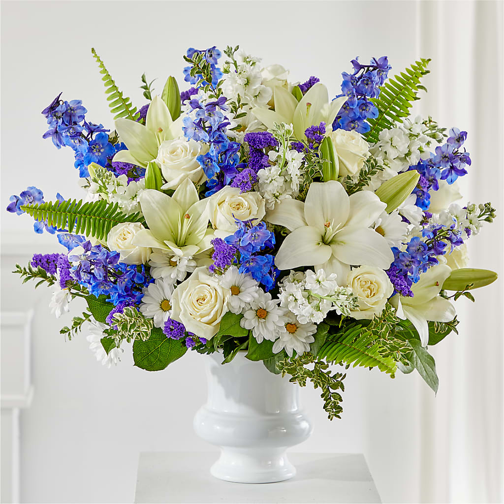 Expressions of Hope Urn Arrangement – Knaup Floral Inc, Cape Girardeau MO