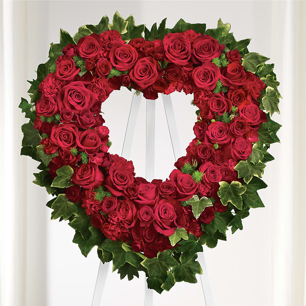 Wholehearted Standing Spray – Knaup Floral Inc, Cape Girardeau MO