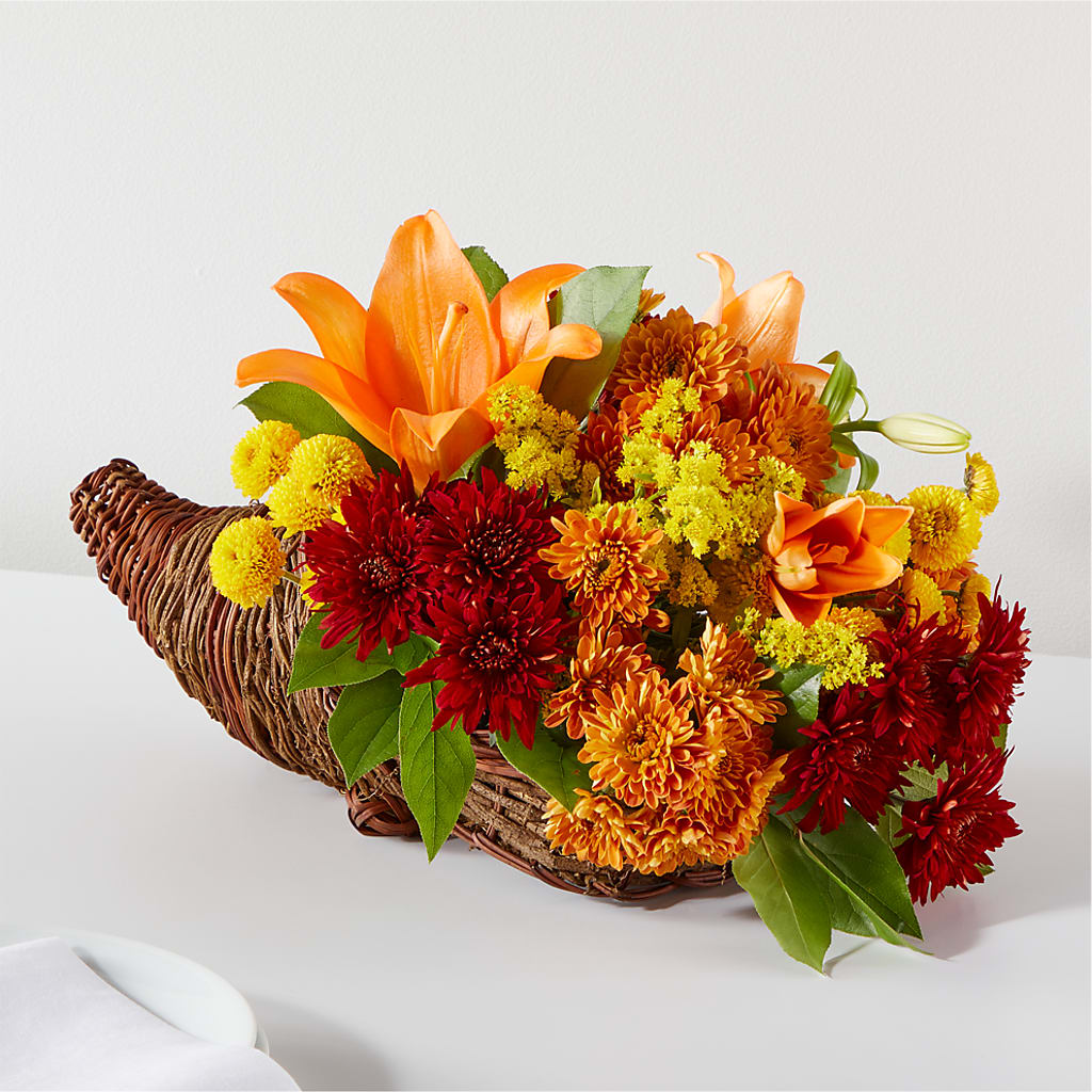 Bouquet of Blessings Cornucopia – Knaup Floral Inc, Cape Girardeau MO