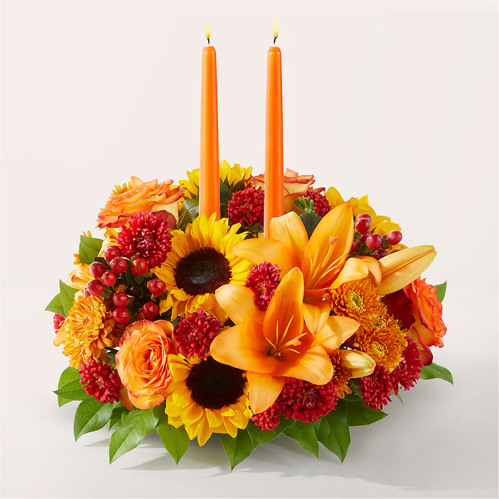 Grateful Centerpiece – Knaup Floral Inc, Cape Girardeau MO