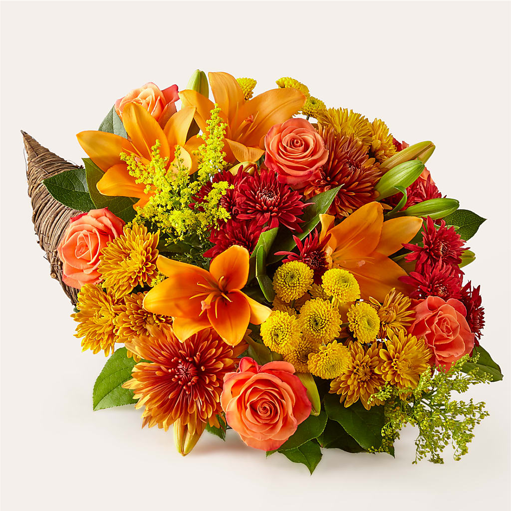 Feast of Color Cornucopia – Knaup Floral Inc, Cape Girardeau MO
