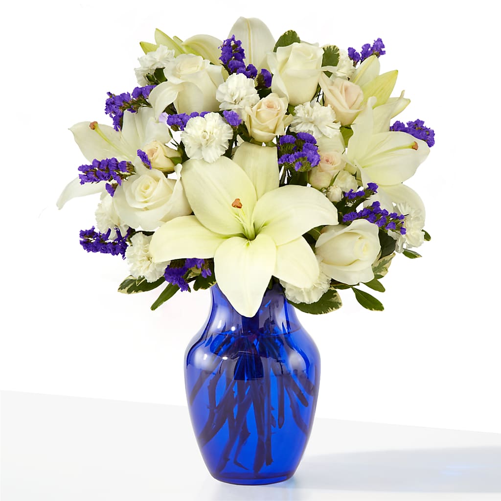 Sapphire Rush Bouquet – Knaup Floral Inc, Cape Girardeau MO