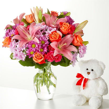 One and Only Bouquet and Bear Bundle –  Knaup Floral Inc, Cape Girardeau MO