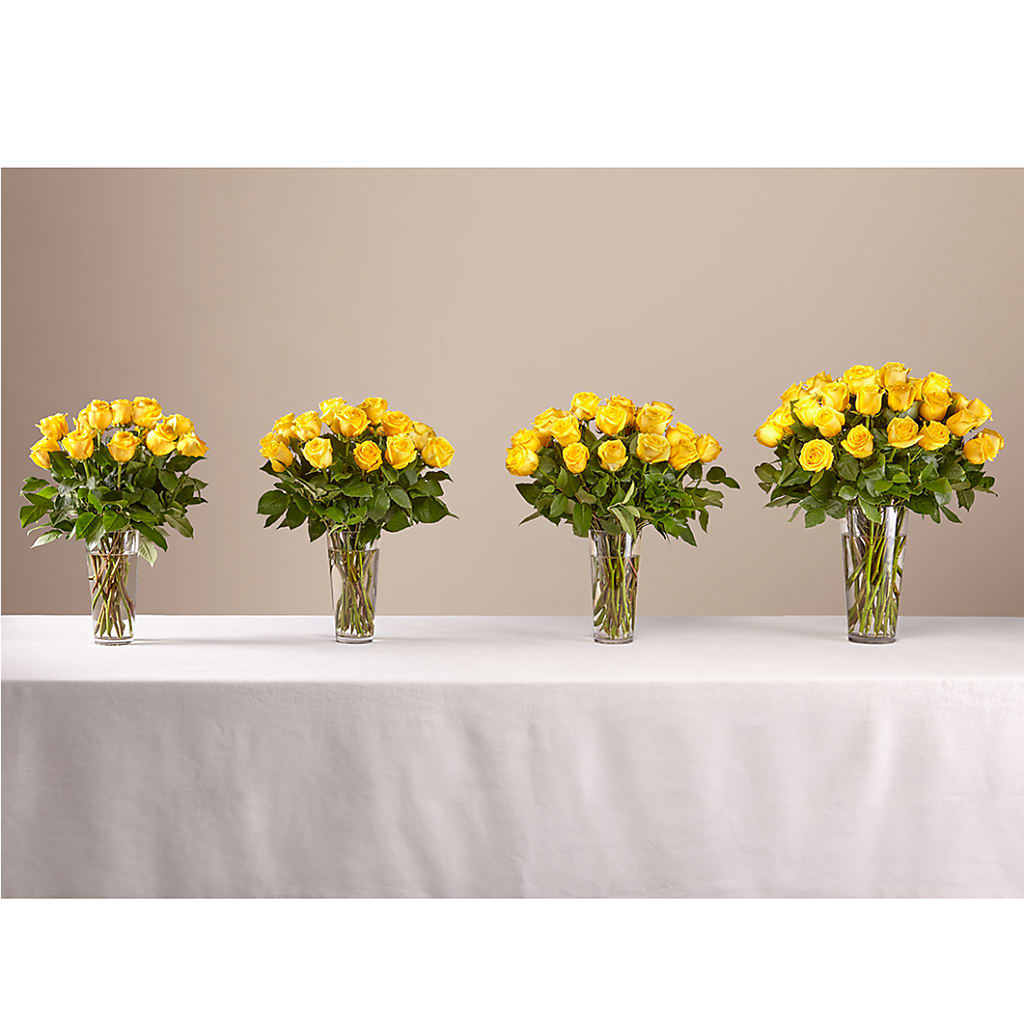 Long Stem Yellow Rose Bouquet –  Knaup Floral Inc, Cape Girardeau MO