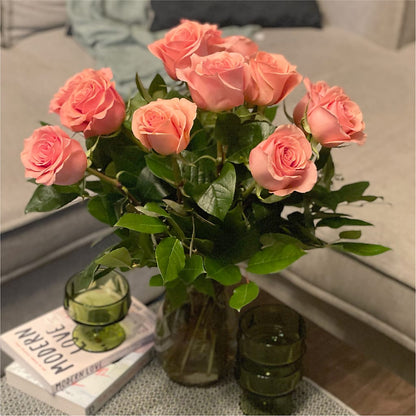 Long Stem Pink Rose Bouquet –  Knaup Floral Inc, Cape Girardeau MO