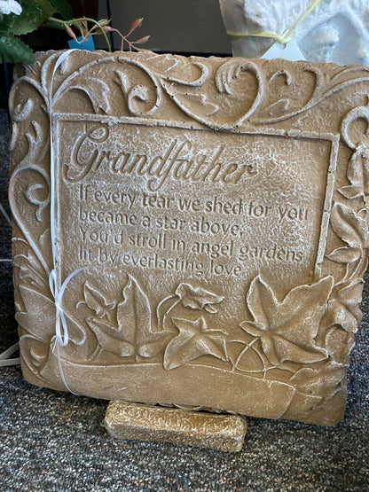 Grandfather If Every Tear Stepping Stone –  Knaup Floral Inc, Cape Girardeau MO