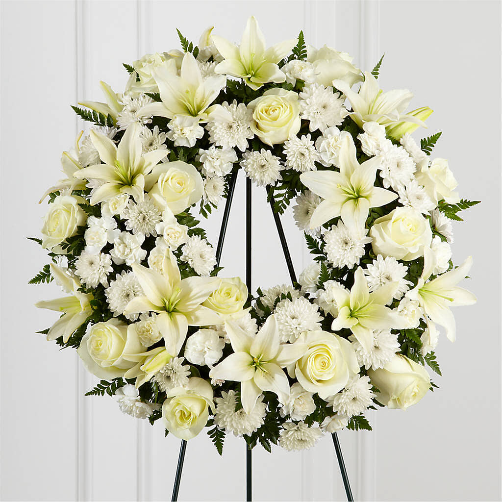 Treasured Tribute Wreath –  Knaup Floral Inc, Cape Girardeau MO