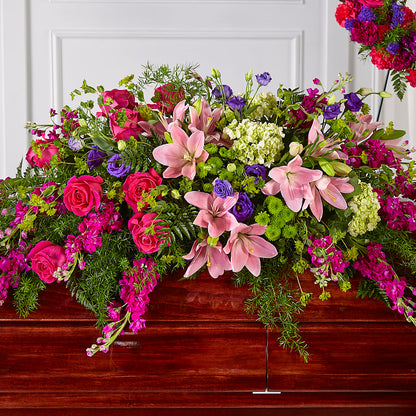 Radiant Tribute Casket Spray –  Knaup Floral Inc, Cape Girardeau MO