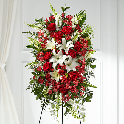 Everlasting Memory Standing Spray –  Knaup Floral Inc, Cape Girardeau MO