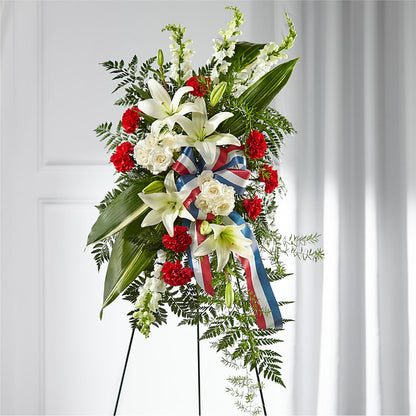 Stars of Life Standing Spray –  Knaup Floral Inc, Cape Girardeau MO