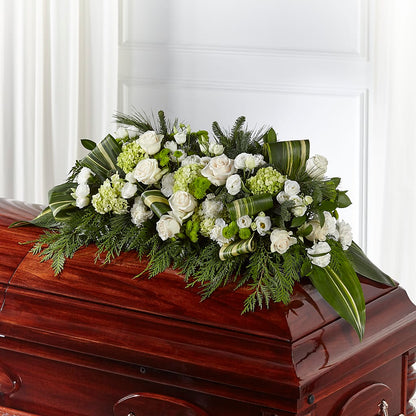 Hopeful Gesture Casket Spray –  Knaup Floral Inc, Cape Girardeau MO