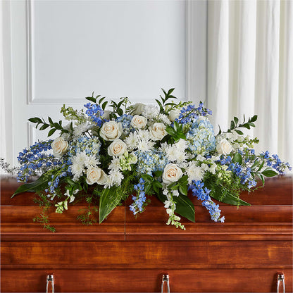 Timeless Essence Casket Spray –  Knaup Floral Inc, Cape Girardeau MO
