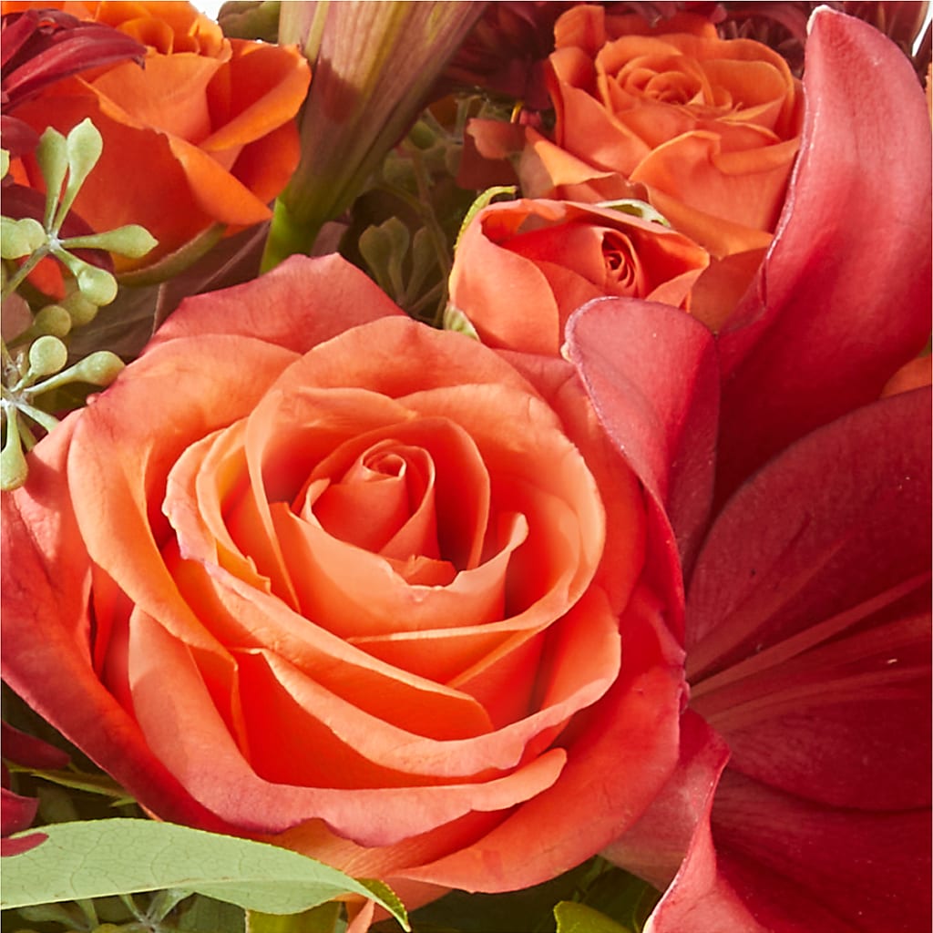 Crimson Leaves Bouquet –  Knaup Floral Inc, Cape Girardeau MO