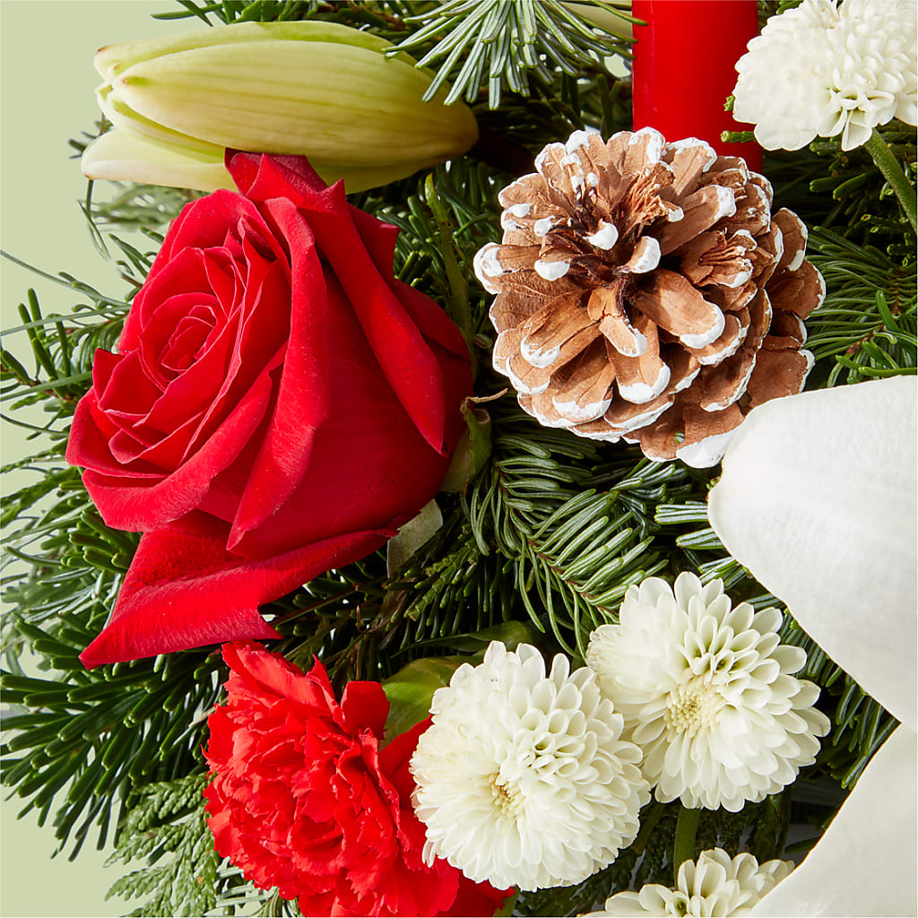Seasonal Festivities Centerpiece –  Knaup Floral Inc, Cape Girardeau MO