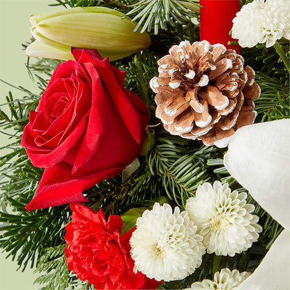Seasonal Festivities Centerpiece –  Knaup Floral Inc, Cape Girardeau MO