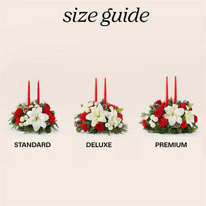 Seasonal Festivities Centerpiece –  Knaup Floral Inc, Cape Girardeau MO